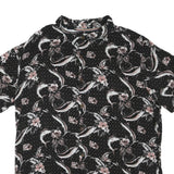 MARGARITAVILLE Mens Black & Pink Floral Cotton Blend Shirt 2XL Short Sleeve