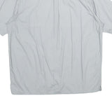 WRANGLER Mens Light Grey Cotton Shirt L Casual Short Sleeve Button Shirt