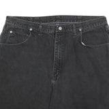 WRANGLER Mens Black Denim Shorts 2XL W40 Classic Fit Cotton Casual