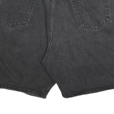WRANGLER Mens Black Denim Shorts 2XL W40 Classic Fit Cotton Casual