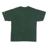 CHAMPION Mens Green Lacrosse Graphic T-Shirt M Short Sleeve Crew Neck Cotton