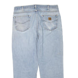 CARHARTT Mens Regular Fit Blue Denim Jeans W38 L29 Relaxed Cotton Blend Zip