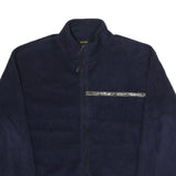 NAUTICA Mens Navy Blue Polyester Jacket L Zip Plain Casual Outdoor
