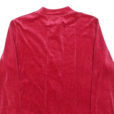 MISS ULRIKE Womens Red Velvet Button Jacket S Polyester Floral Embroidery Casual