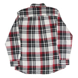 CHAPS Mens Red & Black Check Shirt L Button Down Collar Long Sleeve Casual