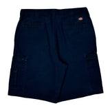 Dickies Cargo Shorts - 38″ Waist Navy Polyester Blend