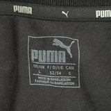 Puma Polo Shirt - Large Black Cotton