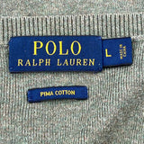 Polo By Ralph Lauren Sweater - Large Green Cotton