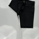Wrangler Denim Shorts - 32W 10L Black Cotton