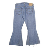 LEVI'S 501 Mens Jeans Blue Classic Flared Denim Medium W34 L30 Button Closure