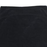 TOMMY HILFIGER Womens Black Mini Cotton Blend Skirt UK 10 Classic Pre Loved