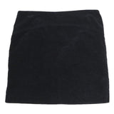 TOMMY HILFIGER Womens Black Mini Cotton Blend Skirt UK 10 Classic Pre Loved