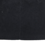 TOMMY HILFIGER Womens Black Mini Cotton Blend Skirt UK 10 Classic Pre Loved