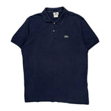 Lacoste Polo Shirt - Small Navy Cotton