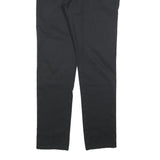 DICKIES Mens Black Slim Fit Cotton Blend Trousers W30 L32 Workwear Zip Closure