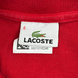 Lacoste Polo Shirt - XL Red Cotton