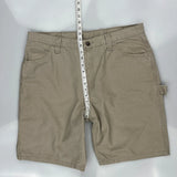 Wrangler Carpenter Shorts - 36W 10L Khaki Cotton