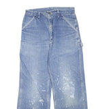 CARHARTT Womens Blue Regular Fit Straight Denim Light Wash W30 L29 Workwear