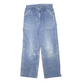 CARHARTT Womens Blue Regular Fit Straight Denim Light Wash W30 L29 Workwear