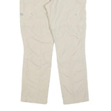 ICEPEAK Womens Beige Regular Trousers W32 L30 Polyester Blend Zip Casual Outdoor