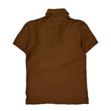 Tommy Hilfiger Slim Fit Polo Shirt - Small Brown Cotton
