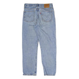 LEVI'S 501 Mens Jeans Light Blue Regular Straight Denim W28 L29 Classic Button