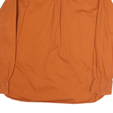 FADED GLORY Mens Orange Cotton Shirt L Button Down Casual Long Sleeve