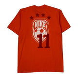 Nike Striped Soccer Jersey - Medium Orange Cotton