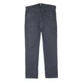 DICKIES Mens Regular Fit Navy Cotton Blend Straight Trousers W34 L31 Workwear