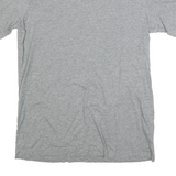PUMA Mens Grey Slogan Tape Logo Graphic T-Shirt S Short Sleeve Crew Neck Casual