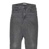 LEVI'S Womens Slim Grey Denim Slim Jeans W31 L27 Classic Fit Zip Closure