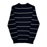 Tommy Hilfiger Striped Sweater - Small Navy Cotton