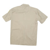 DICKIES Mens Beige Work Shirt S Cotton Blend Short Sleeve Button