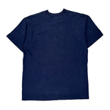 Fruit Of The Loom Single Stitch T-Shirt - Large Navy Cotton