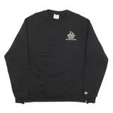 CHAMPION Mens Black Rivers Edge Environmental Crew Neck L Cotton Blend
