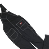 DICKIES Womens Black Cotton Blend Classic Dungarees S W30 L32 Workwear