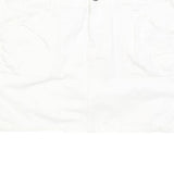 ARIZONA JEAN COMPANY Womens White Mini Cotton Blend Straight Skirt M Casual