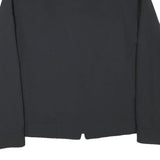 FALCONABLE Mens Black Jacket L Polyester Blend Plain Zip Casual Lightweight