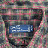 Polo By Ralph Lauren Checked Shirt - Medium Green Cotton