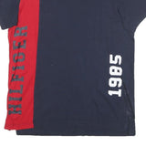 TOMMY HILFIGER Mens Navy & Red Graphic T-Shirt M Short Sleeve Crew Neck Logo