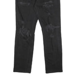 LEVI'S 511 Slim Mens Jeans Black Slim Slim Cotton Blend W32 L32 Distressed