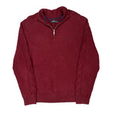 Nautica 1/4 Zip - XL Red Cotton