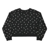 FILA Womens Black Crew Neck 2XL Cotton Blend Sweatshirt Logo Print