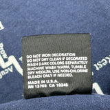 Fruit Of The Loom Single Stitch T-Shirt - Large Navy Cotton Blend