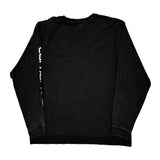 Carhartt Spellout Long Sleeve T-Shirt - Large Black Cotton