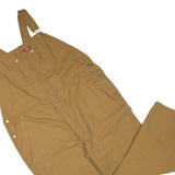 DICKIES Mens Brown Cotton Blend Dungarees Regular Fit 3XL W50 L30 Durable