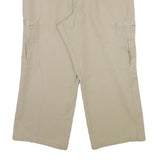 DICKIES Mens Cotton Blend Beige Regular Cargo Trousers W40 L25 Workwear Zip