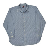 Tommy Hilfiger Checked Shirt - XL Blue Cotton