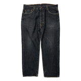 Levis 501 Jeans - 34W 30L Black Cotton