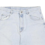 WRANGLER Mens Denim Shorts Light Blue Classic L W34 Casual Cotton Blend